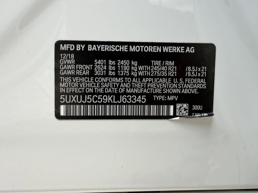 2019 BMW X4 M40i