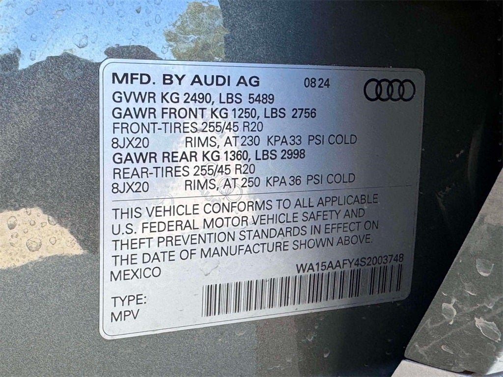 2025 Audi Q5 Sportback 45 S line Premium Plus quattro